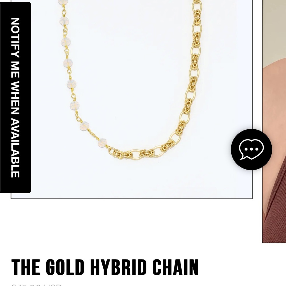 DALMATA Gold Hybrid Chain Necklace-SOLD OUT